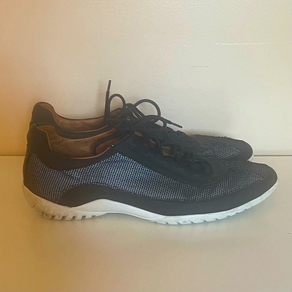 Donald J. Pliner Men Black Mesh Sneakers